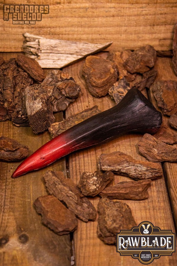 Tribal kniv af ben - sort