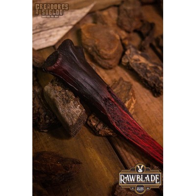 Tribal kniv af ben - sort