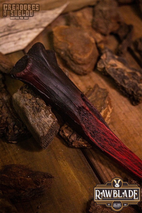 Tribal kniv af ben - sort
