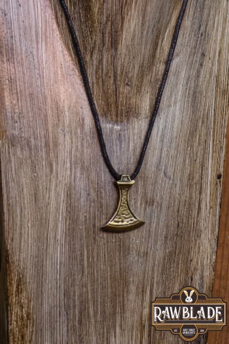 Viking Axe Pendant - Gold