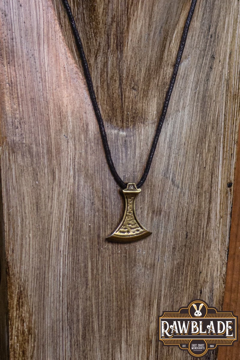 Viking Axe Pendant - Gold