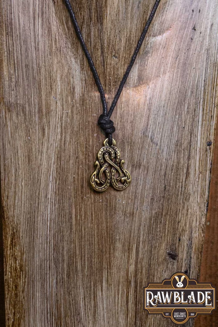 Double headed Viking Snake Gold Double headed Viking Snake Gold