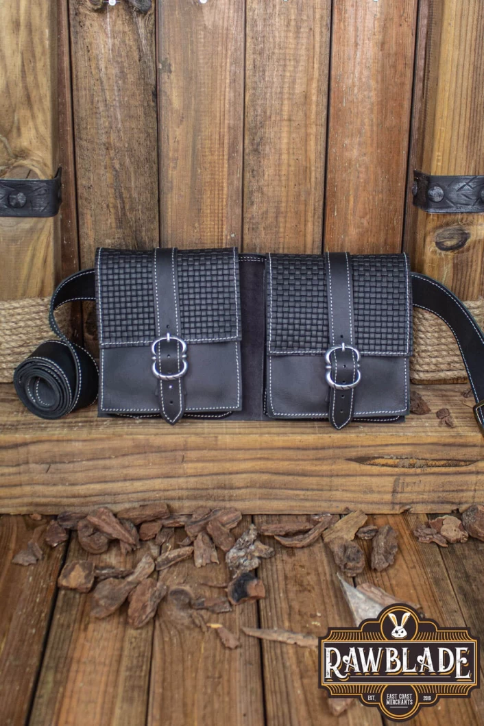Valiant Double belt Bag, Black