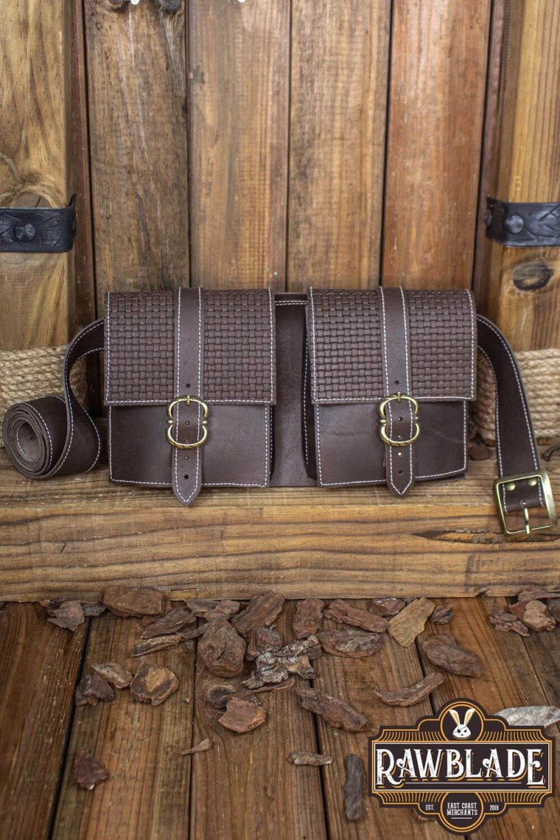 Valiant Double belt Bag, Brown