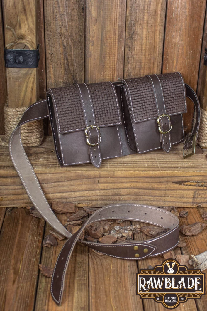 Valiant Double belt Bag, Brown