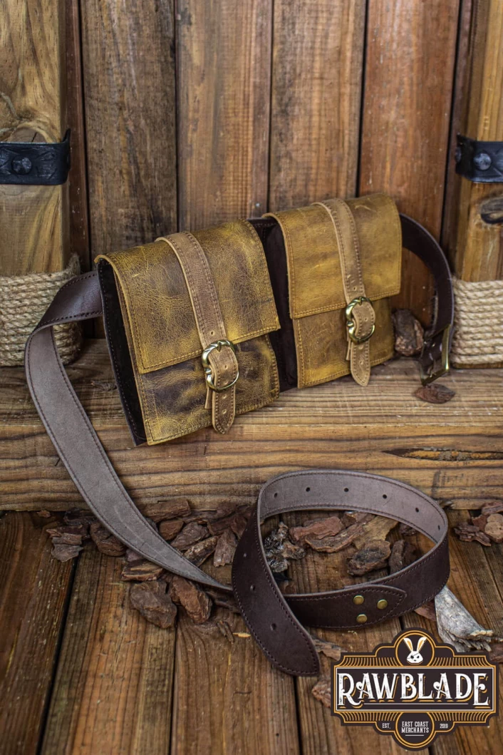 Valiant Double belt Bag, Weathered