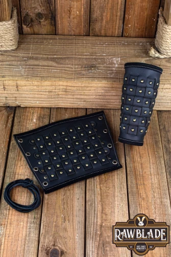 Evan Reinforced Bracers Black