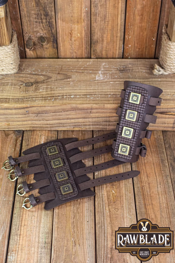 Edekan, The hirdman bracers. Brown