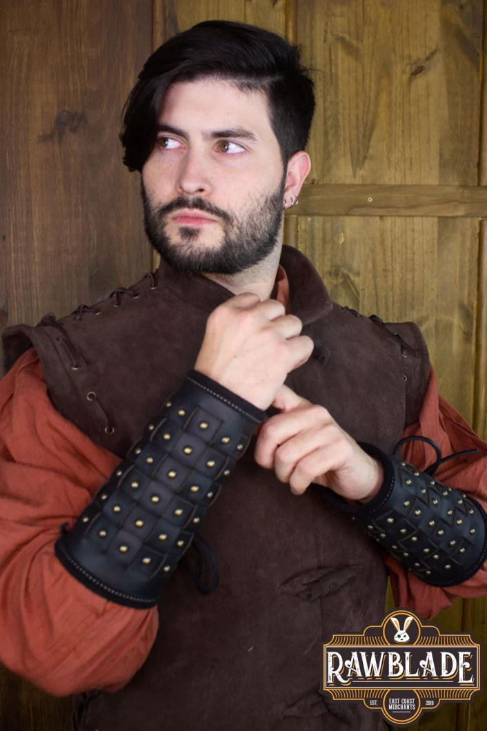 Evan Reinforced Bracers Black