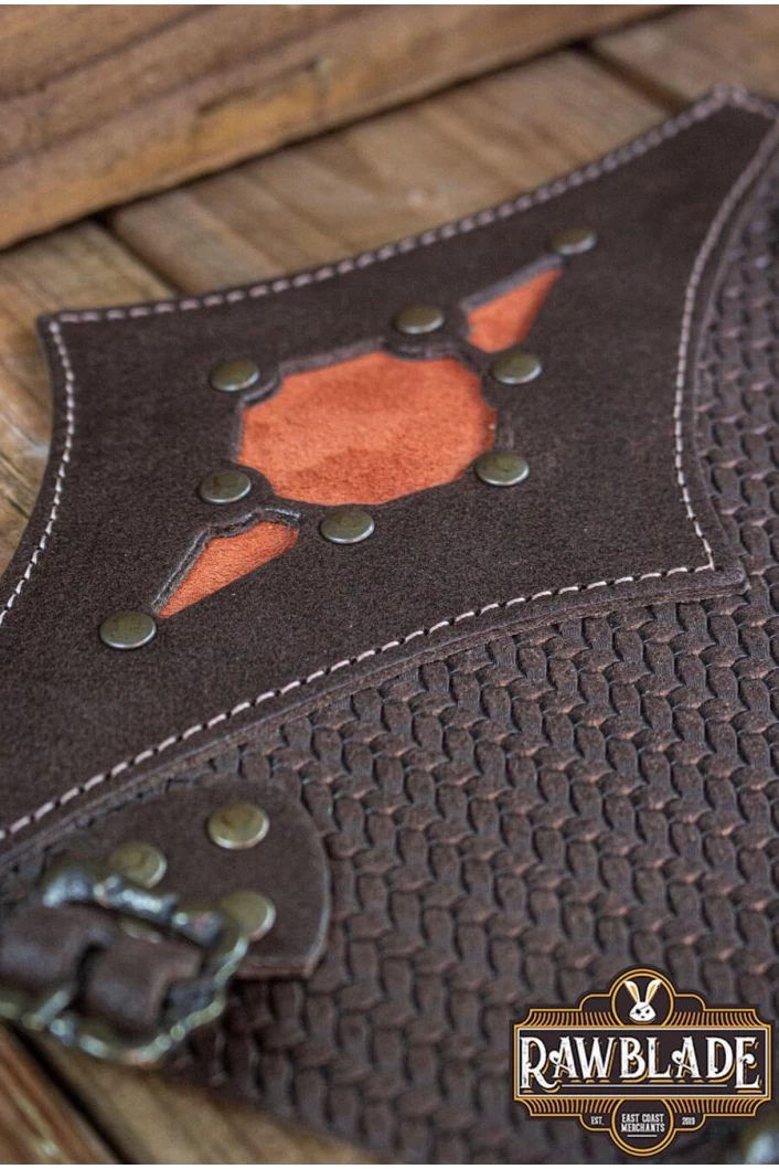 Beljant Bracer Brown and Sunburst Orange
