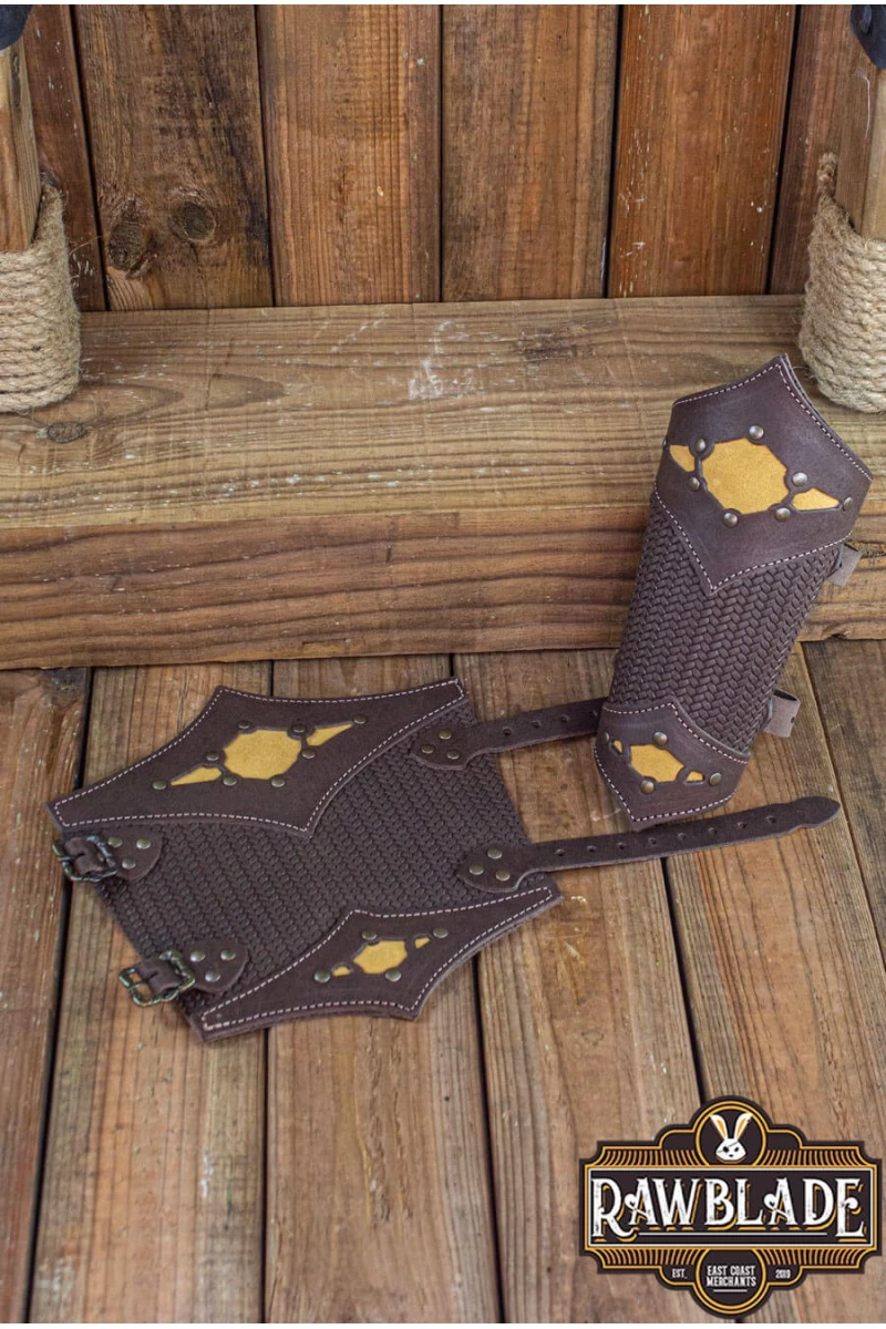 Beljant Bracer Brown and Summer Yellow
