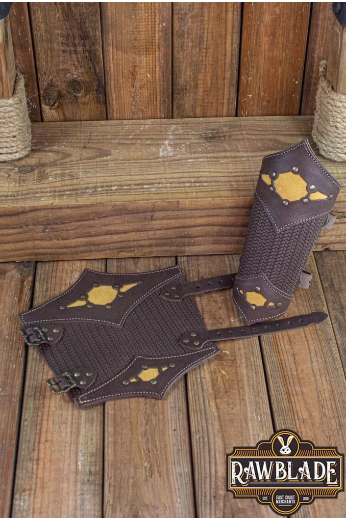 Beljant Bracer Brown and Summer Yellow
