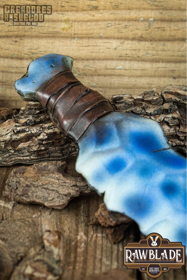 Kristalldolch - blau