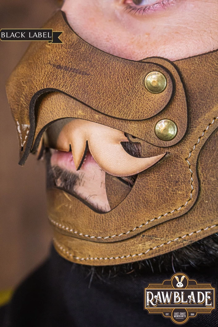 Leather Mempo Matsu - Weathered