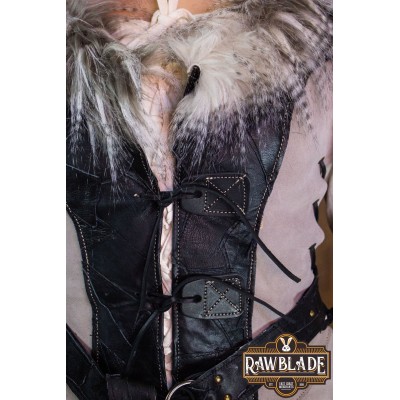 Hibou femme en cuir jerkin