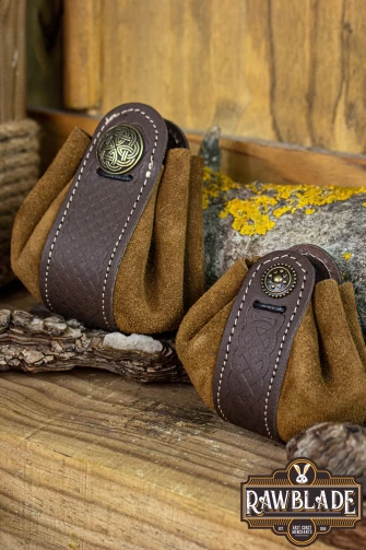 Wanderer Pouch Small - Brown Splitleather