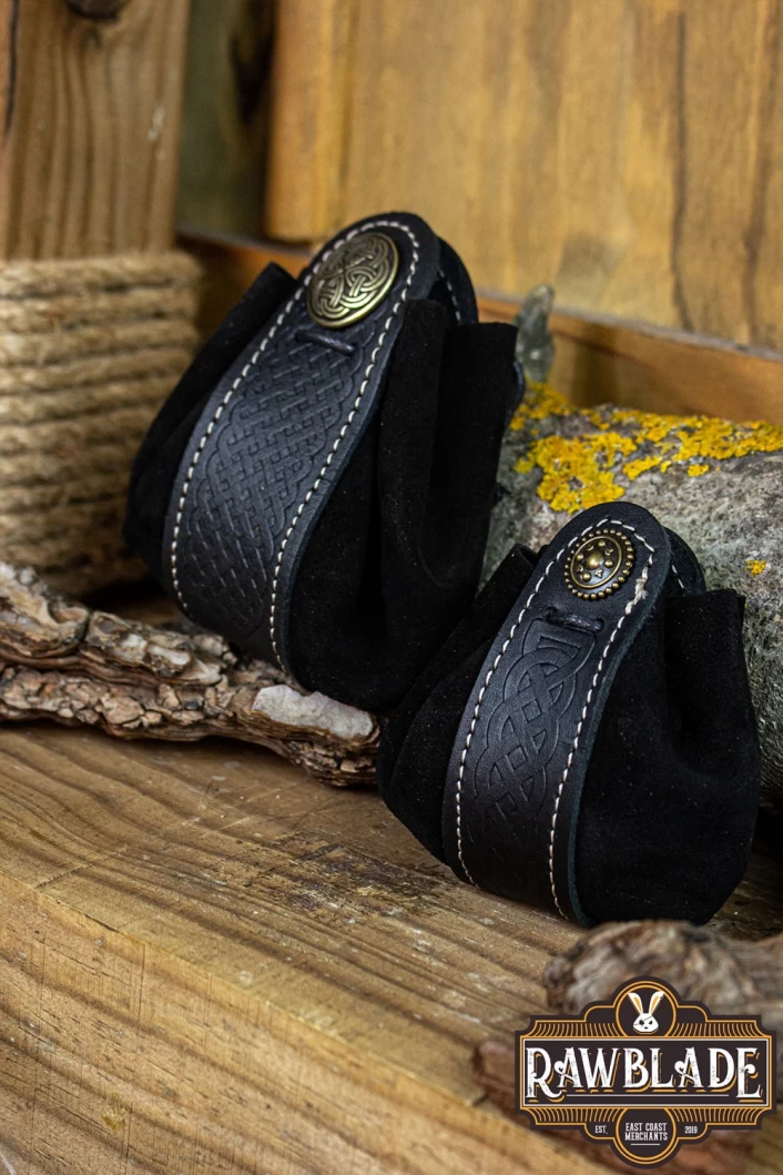 Wanderer Pouch Small - Black Splitleather