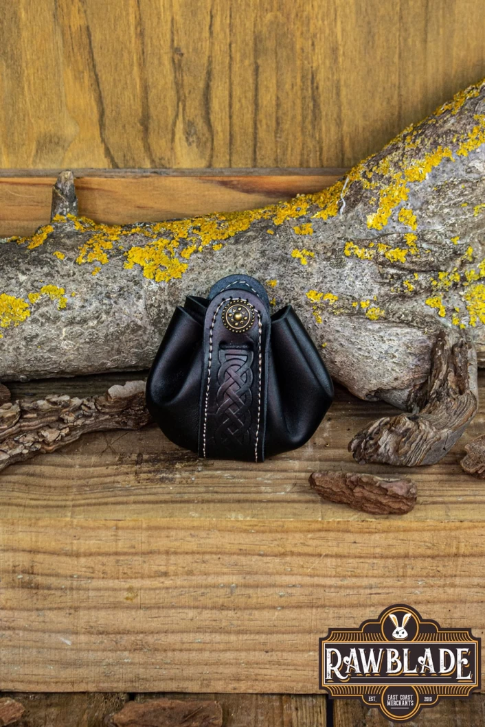 Wanderer Pouch Small - Black Leather