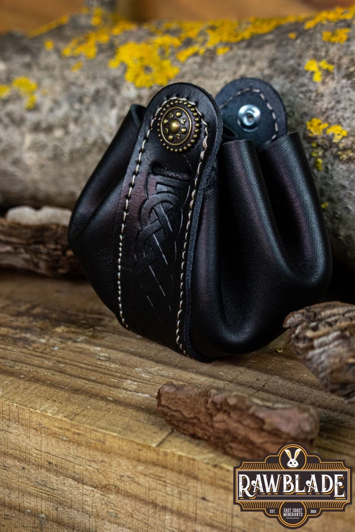 Wanderer Pouch Small - Black Leather