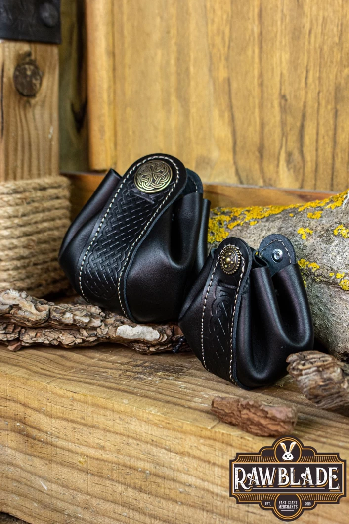 Wanderer Pouch Small - Black Leather