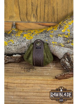 Wanderer Pouch Small - Forest Green Splitleather