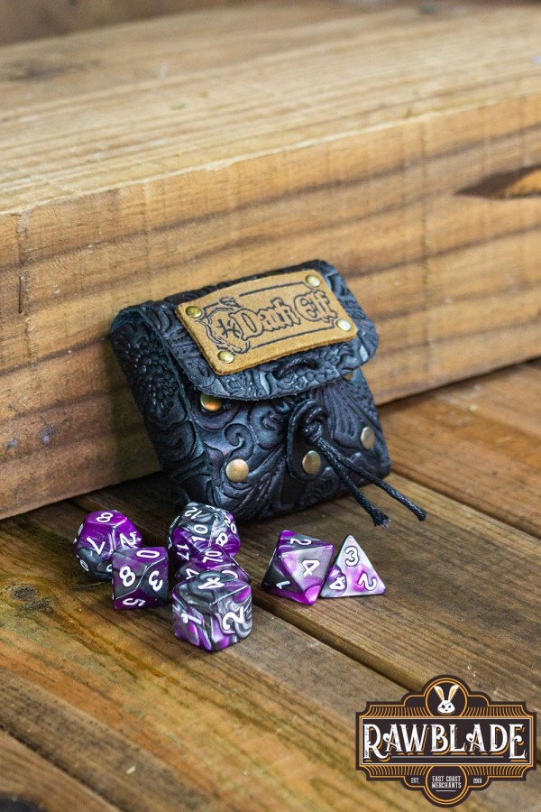 Sac de dés - elfe foncé