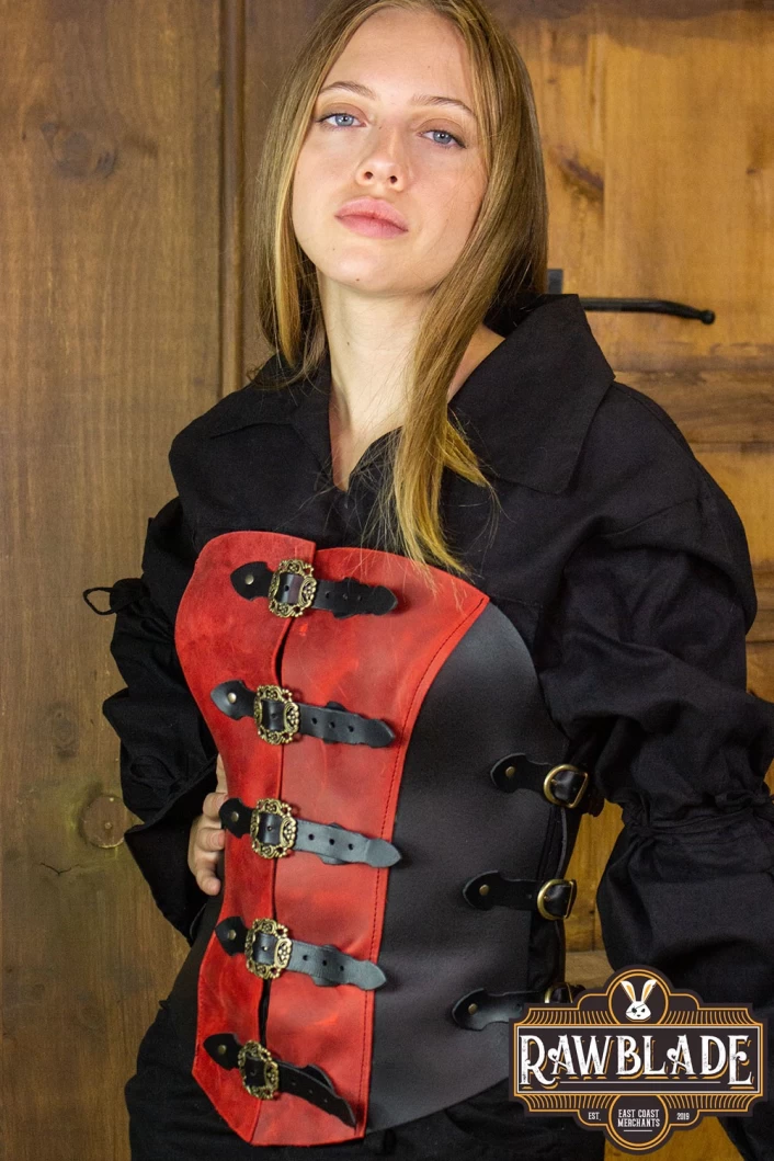 Grace Bodice - Red/Black