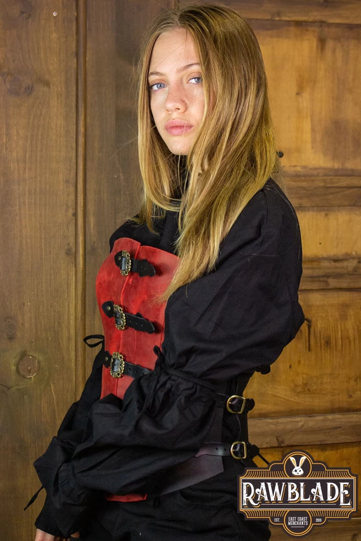 Grace Bodice - Red/Black