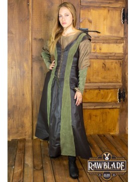Arylith Archer Leather Tunic - Brown/Green