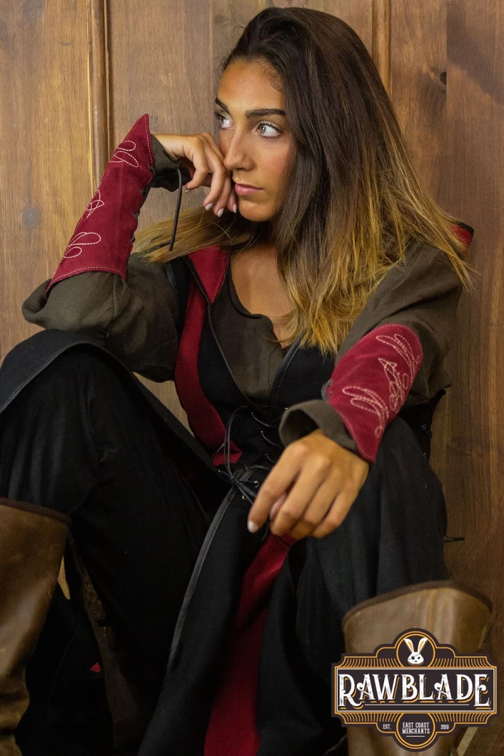 Arylith Archer Cotton Tunic - Black/Red