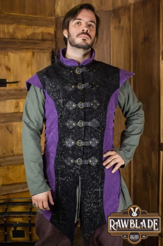 Yalon, long jerkin Deluxe - Purple