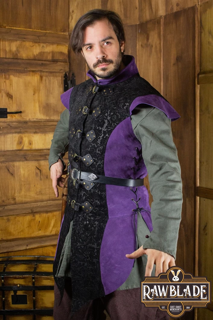 Yalon, long jerkin Deluxe - Purple