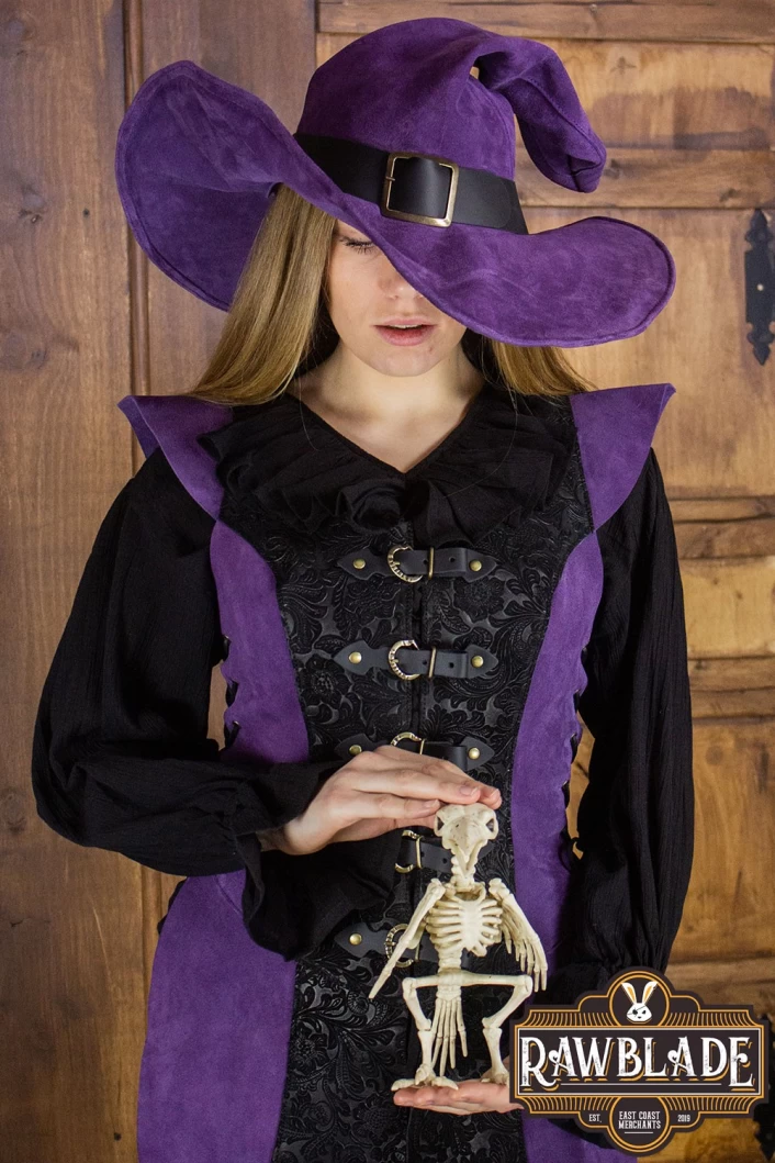 Ylenne Deluxe long Doublet - Black/Purple