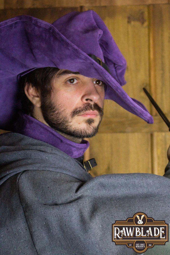 Wikka the Witch Hat Split Leather- Purple