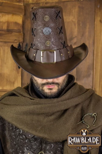 Johann Witch Hunter Hat Deluxe - Brown