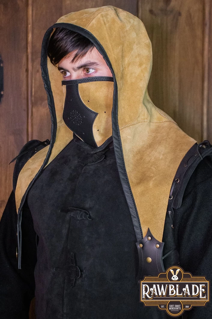 Akku splitleather hood, Light brown