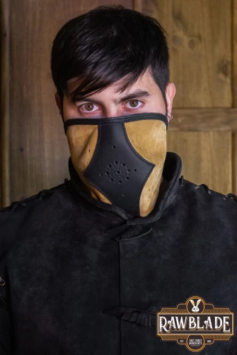 Akku splitleather hood, Light brown