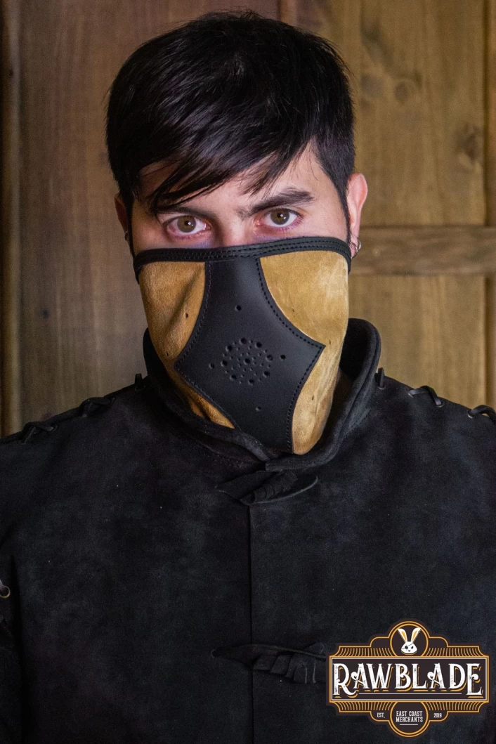 Akku splitleather hood, Light brown