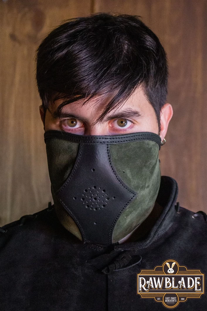 Akku splitleather hood, Green