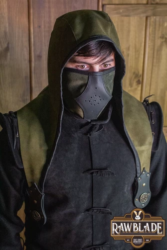 Akku splitleather hood - Green