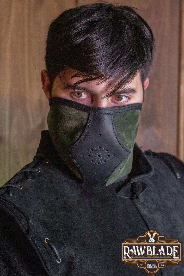 Akku splitleather hood, Green
