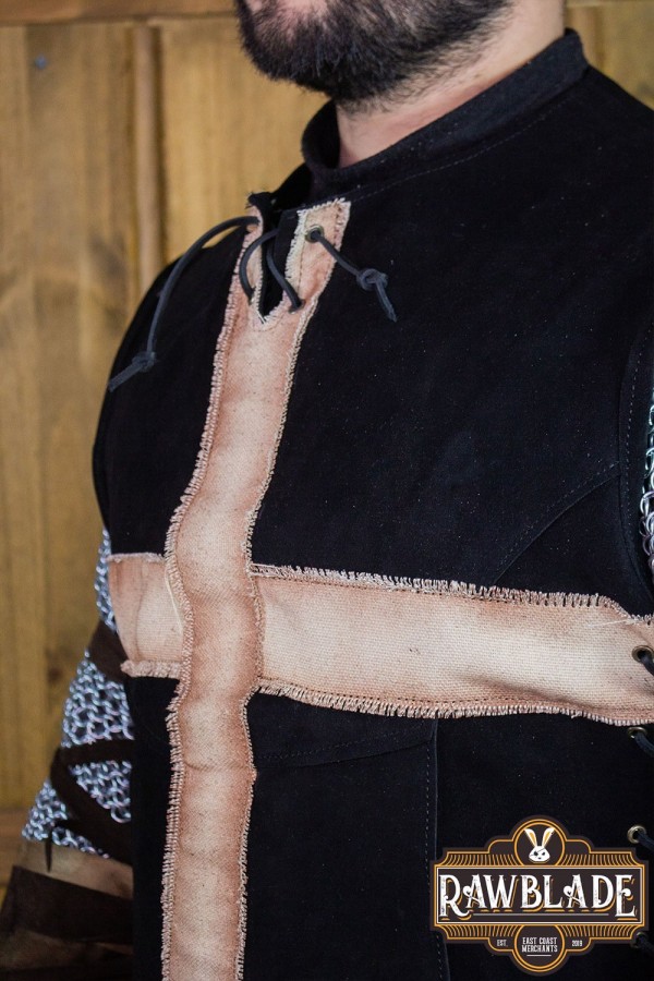 Crussader Knight Tabard - Noir / Blanc