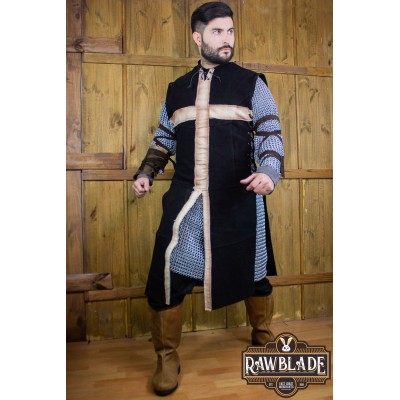 Crussader Knight Tabard - Black/White
