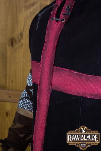 Crussader Knight Tabard - Black/Red