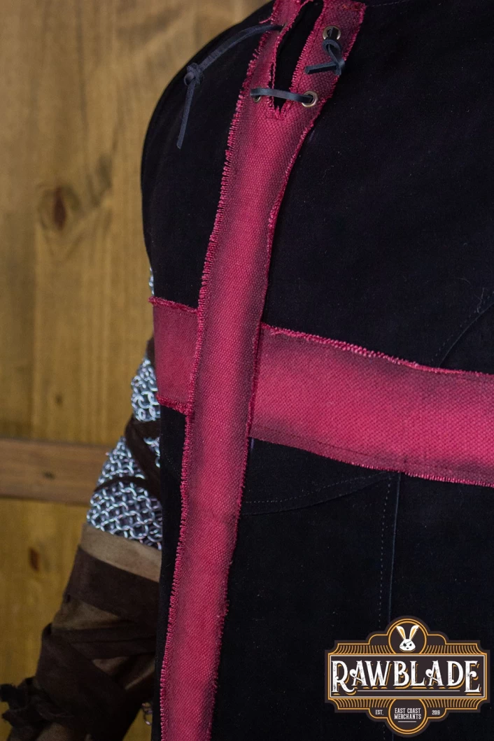 Crussader Knight Tabard - Black/Red
