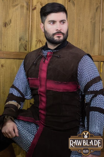 Crussader Knight Tabard - Brown/Red