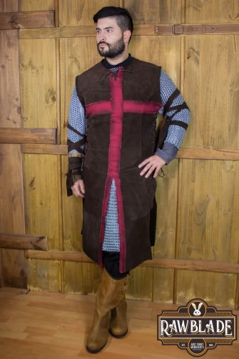 Crussader Knight Tabard - Brown/Red