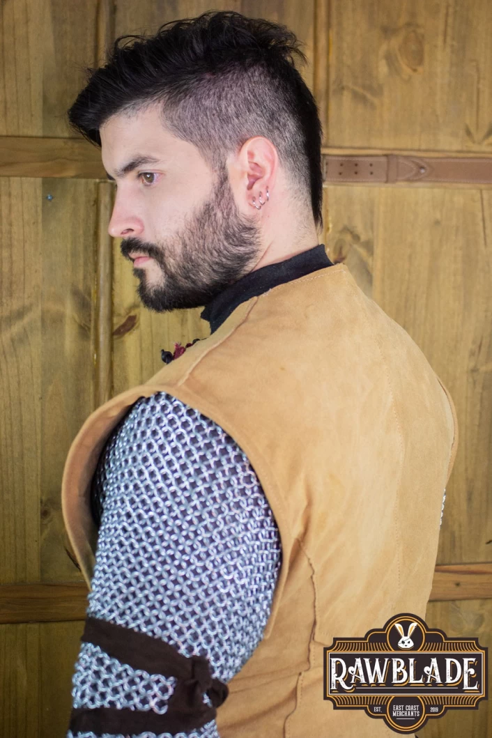 Crussader Knight Tabard - Light Brown/Red