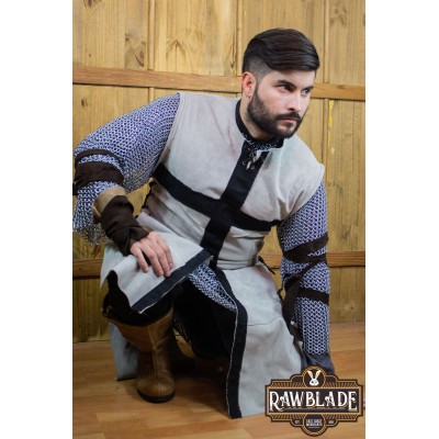 Crussader Knight Tabard - Gray/Black