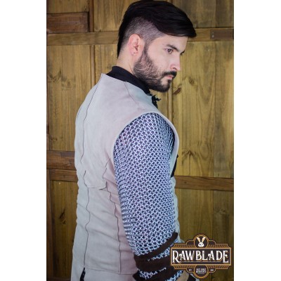 Crusader-riddertabard - grå/sort